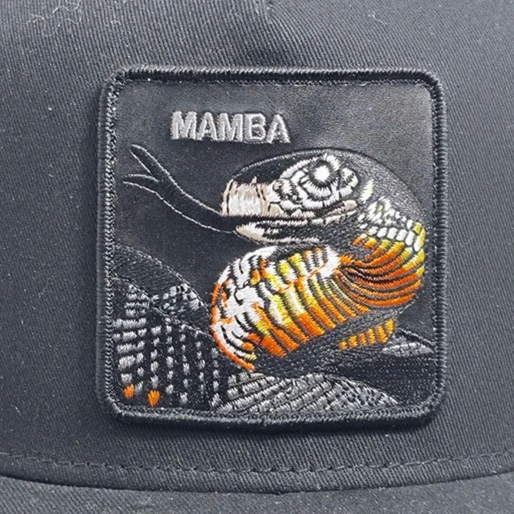 Goorin Bros The Farm Black Mamba‎ Mesh Snapback Trucker Hat Cap NWT 101-1024-YA